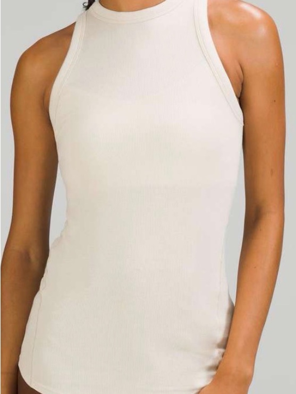 Lululemon athletica Ribbed High-Neck Tank Top